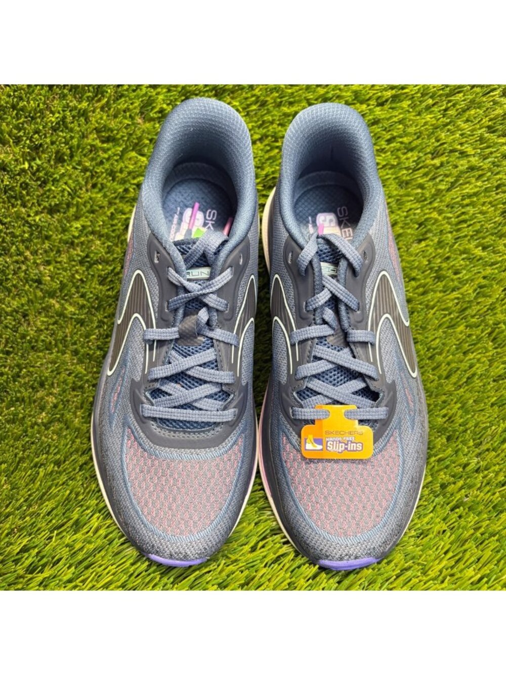 Skechers Max Cushioning Propulsion Womens Size 7 Blue Running Shoes Sneakers - Picture 5 of 10